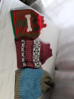 Lot of 3 Small Dog Sweaters